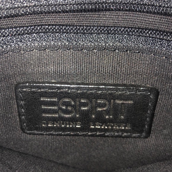 ESPRIT Leather Messenger Satchel Shoulder Bag - Picture 8 of 12